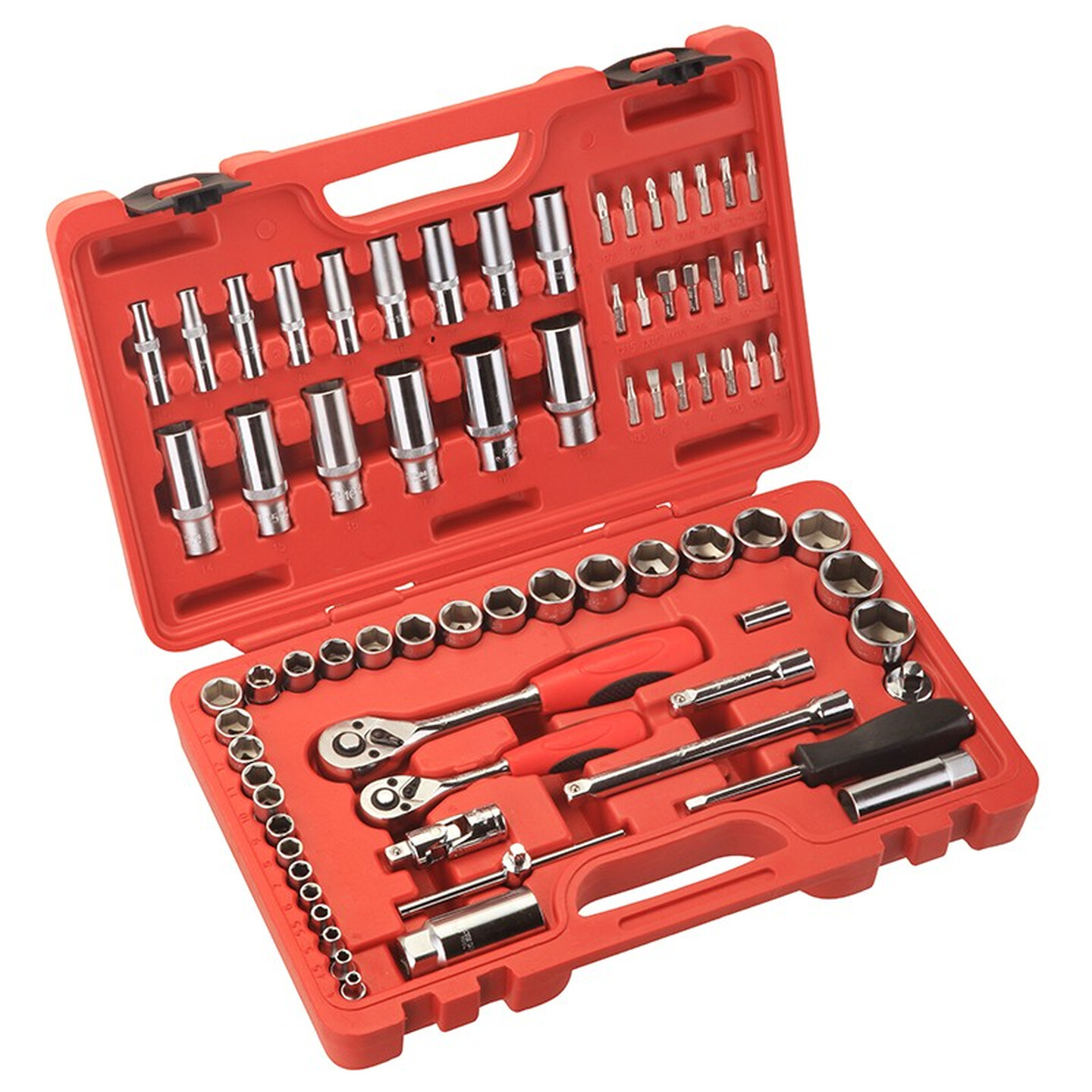 JETECH/捷科 75件套1/4+3/8系列公制组套工具 SK1/4-3/8-75SP