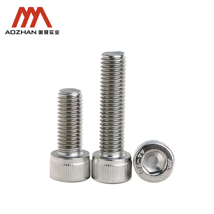 AOZ/奥展 不锈钢内六角圆柱头螺钉 DIN912 A4-70 316 全牙 洗白 M10*25 千支