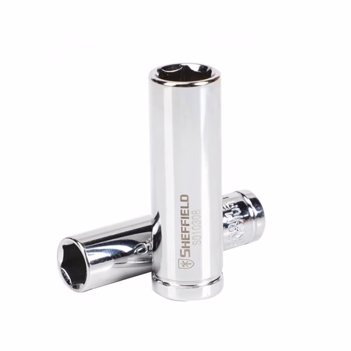 SHEFFIELD/钢盾 6.3mm系列英制6角长套筒3/8