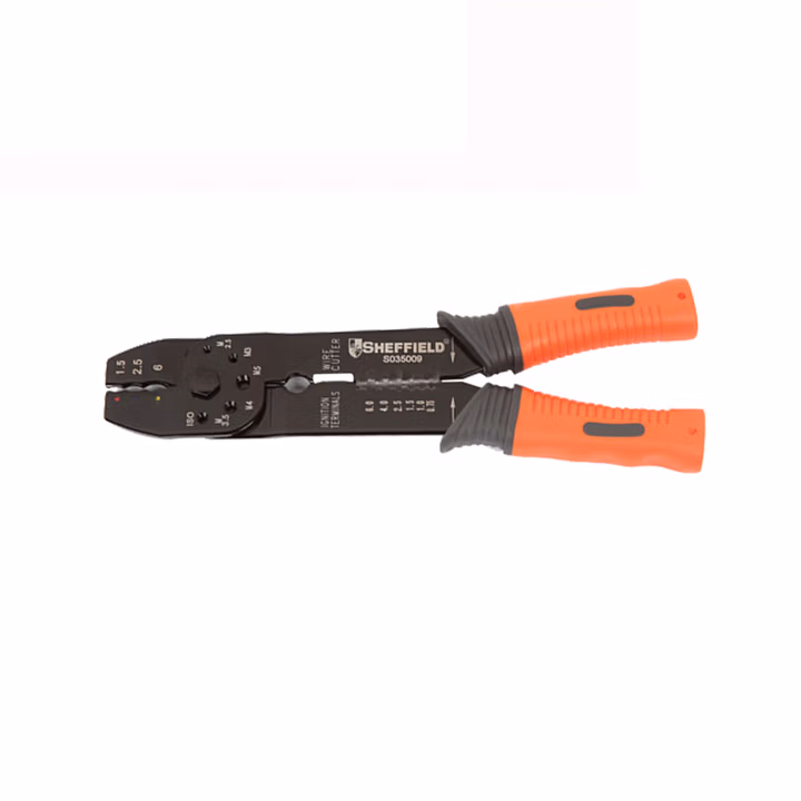 SHEFFIELD/钢盾 双色柄压线钳8
