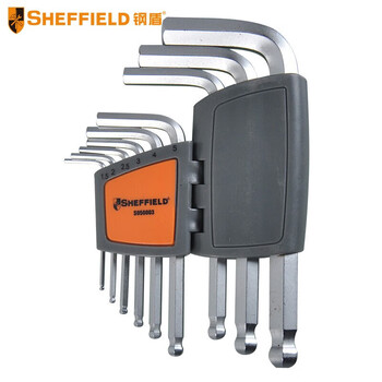 SHEFFIELD/钢盾 9件套公制标长球头内六角扳手 S050003