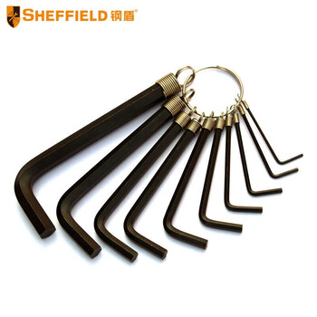 SHEFFIELD/钢盾 10件套链式内六角扳手(公制) S050019