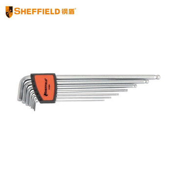 SHEFFIELD/钢盾 7件套公制特长球头内六角扳手 S050009