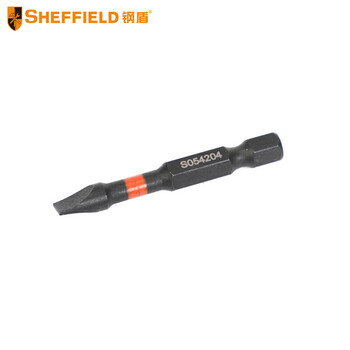 SHEFFIELD/钢盾 10件套6.3mm系列50mm长抗冲击一字旋具头6mm S054204