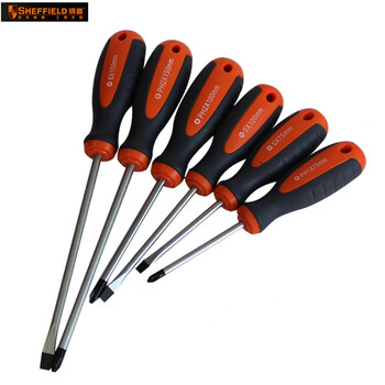 SHEFFIELD/钢盾 6件套双色柄螺丝批组套 S056009