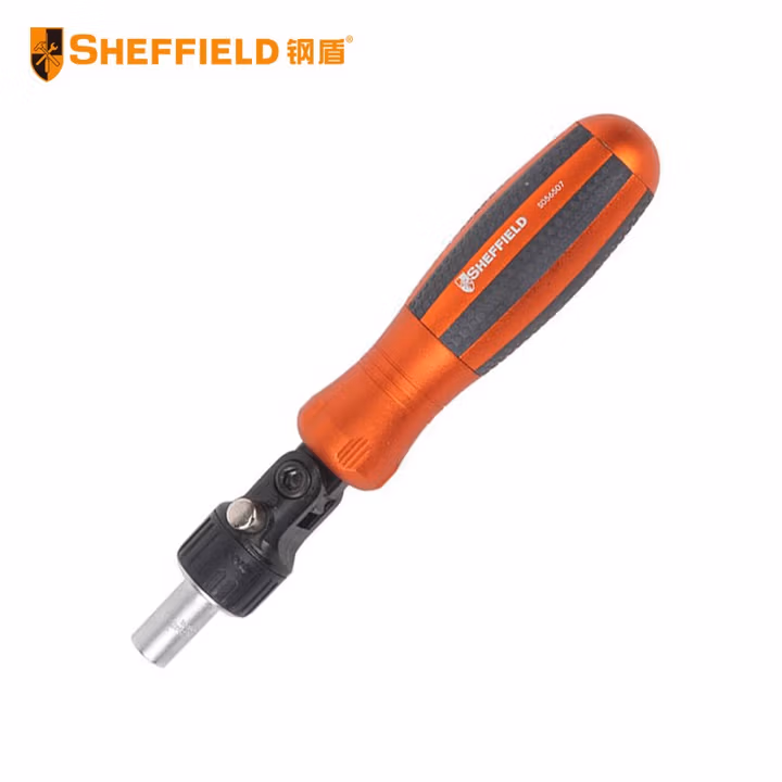 SHEFFIELD/钢盾 棘轮可换向铝合金手柄螺丝批 S056507