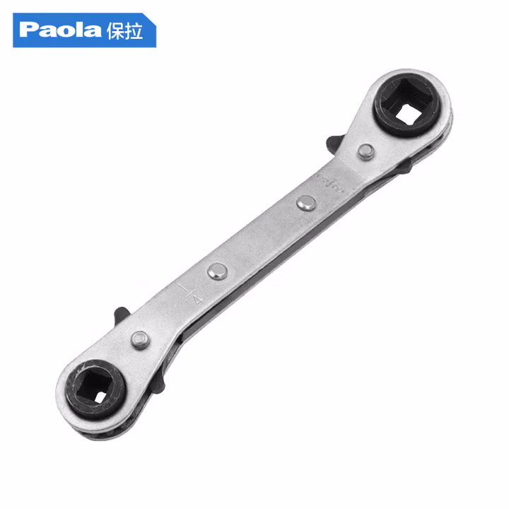 Paola/保拉 弯型双头四方棘轮扳手 8865