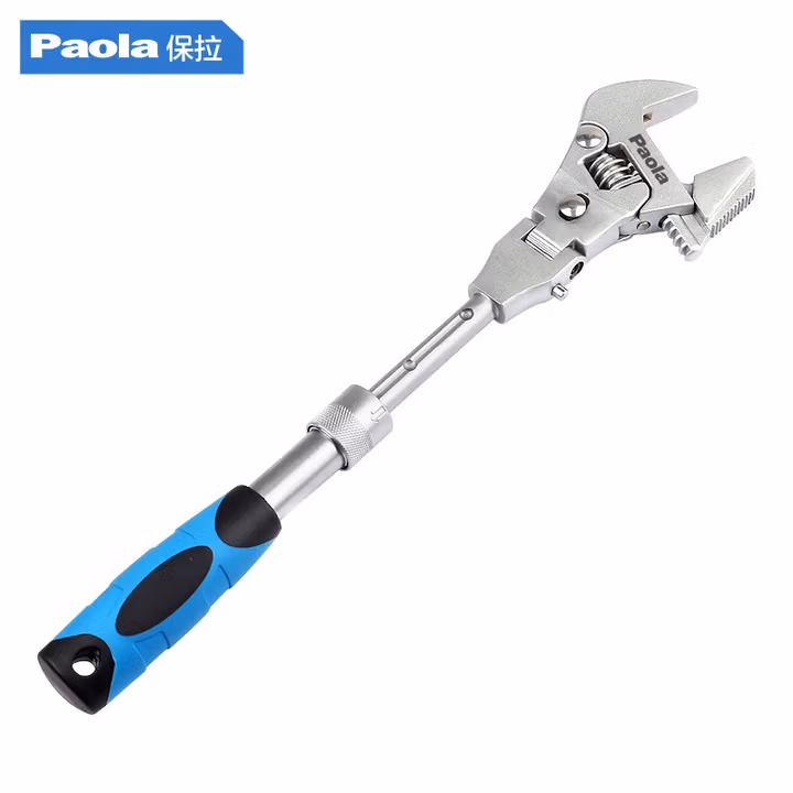 Paola/保拉 可伸缩摇头棘轮活动扳手 8814