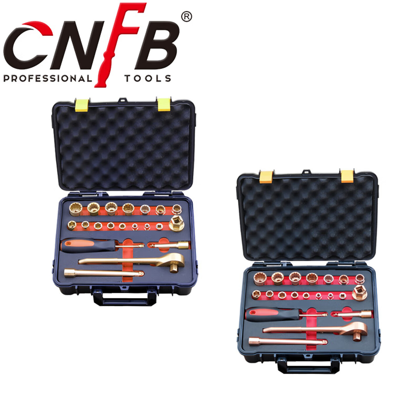 天津桥防/CNFB 防爆1/4*3/8方21件套盒装套筒 ALT8101D