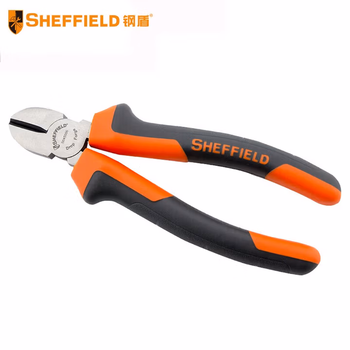 SHEFFIELD/钢盾 双色柄斜嘴钳6