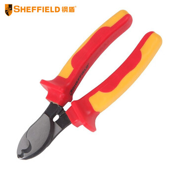 SHEFFIELD/钢盾 双色柄绝缘电缆钳250mm S150002