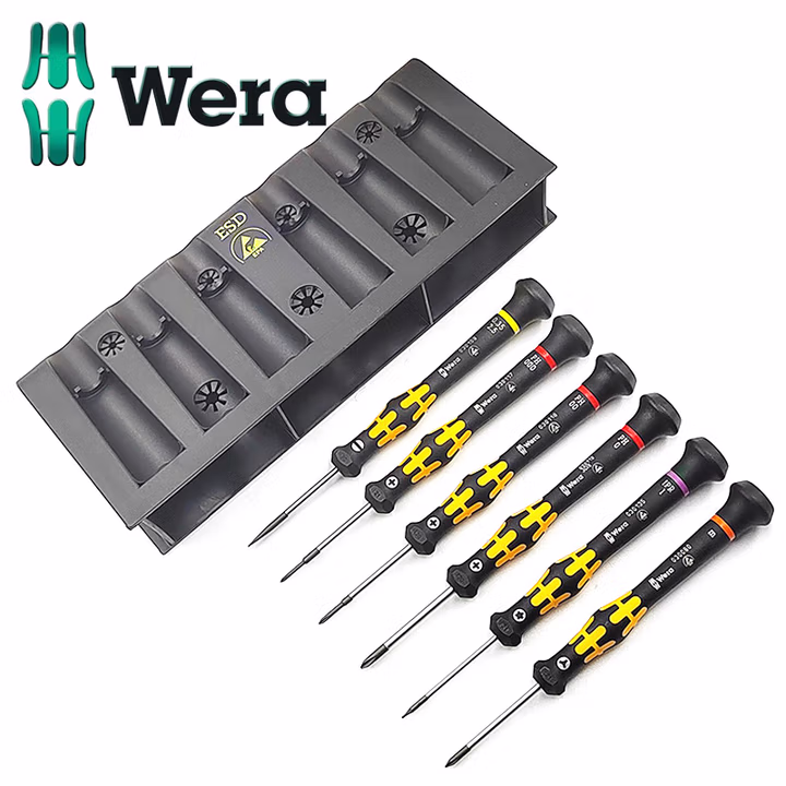 WERA/维拉 1550/6 ESD防静电螺丝刀组套1550 PH Micro 1 x PH 000x40; 1 x PH 00x40; 1 x PH 0x40 05030180001