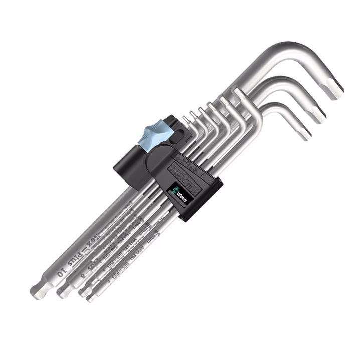 WERA/维拉 3950/9 PKL 不锈钢加长内六角组套 05022720001