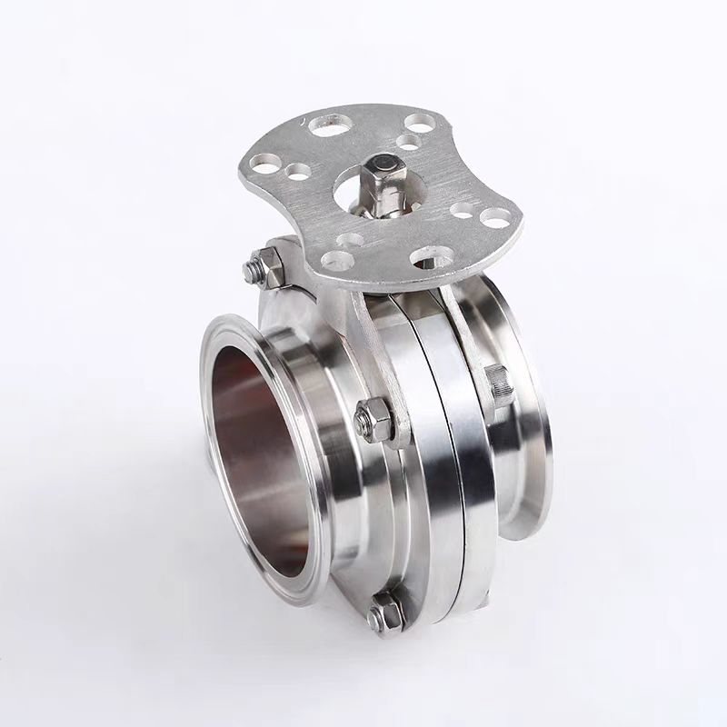 HONGKANG/宏康 316L食品级高平台气动快接蝶阀 D81X-16RL-DN200