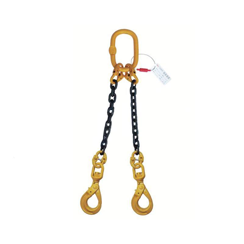 PPU/品尔优 双腿链条成套索具(旋转安全钩) UCR2-06≤-1.568t ＜≤6-1.12t -10m