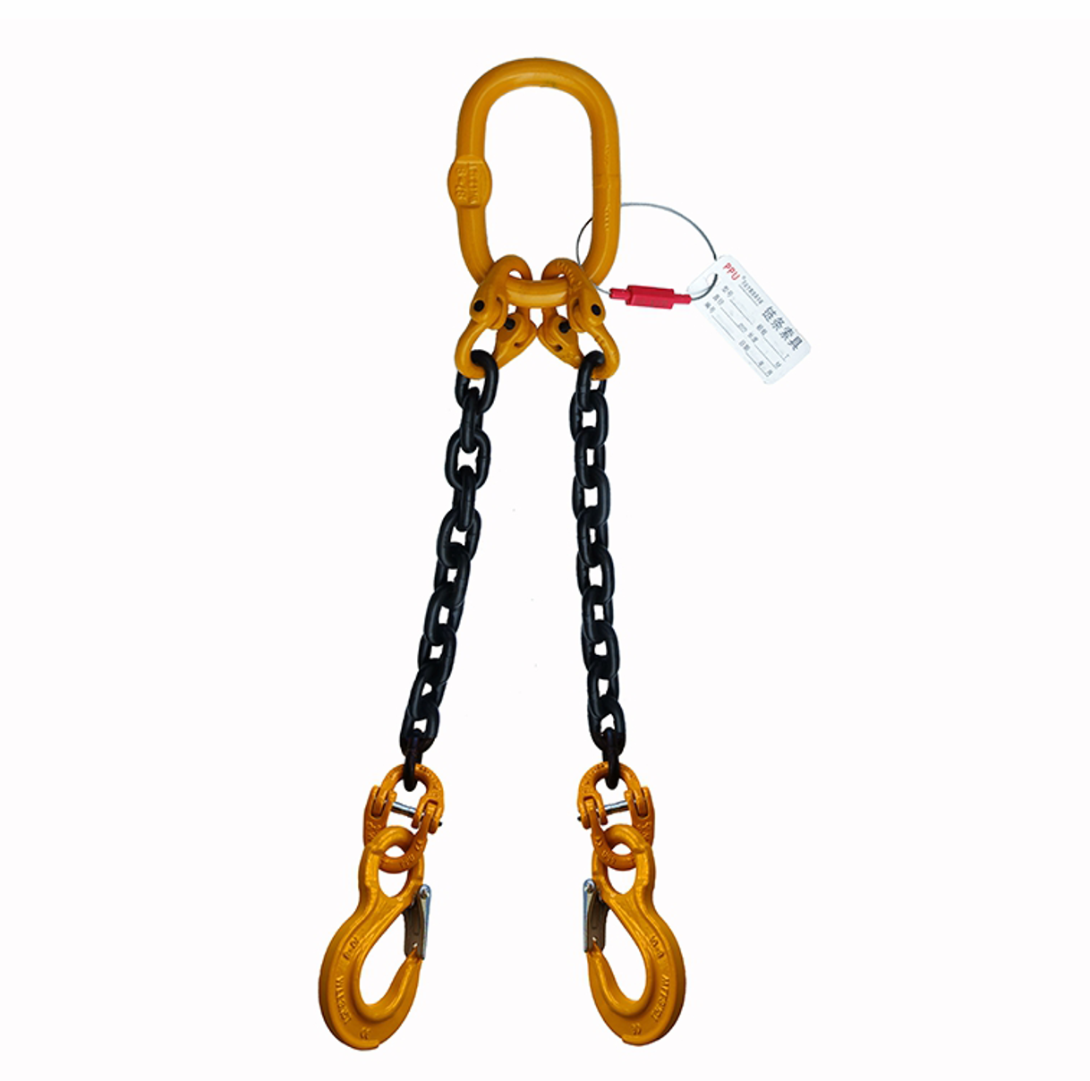 PPU/品尔优 双腿链条成套索具(眼型滑钩) UCR2-22-15t -4.5m