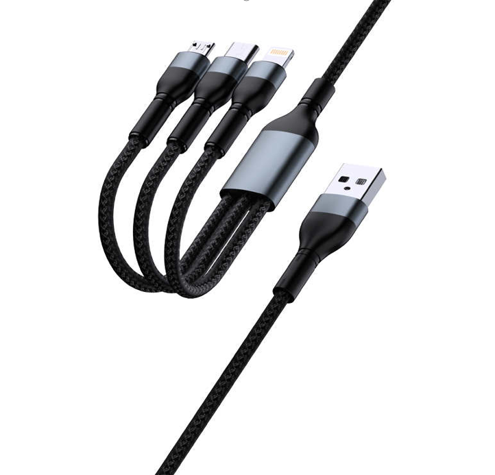 纽曼（Newmine）XS29 三合一快充编织数据线