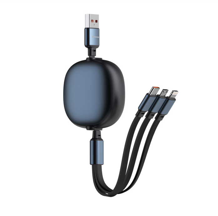 纽曼（Newmine）XS22 三合一伸缩快充线 黑色