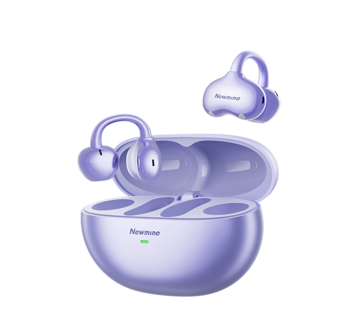 纽曼（Newmine）S6 夹耳式OWS蓝牙同声翻译耳机 紫色
