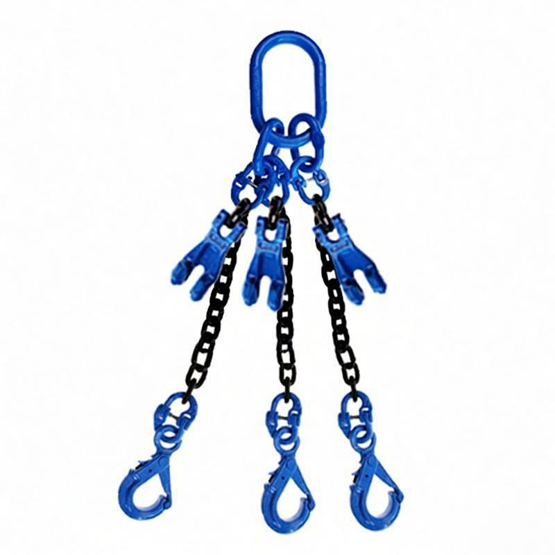 PPU/品尔优 三腿100级链条成套索具(眼型安全钩) UCG3-13带调节器 0-10.1t -10m