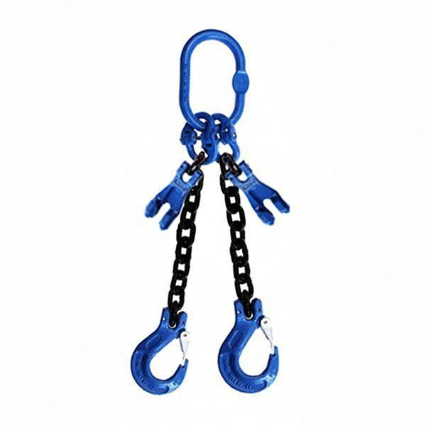 PPU/品尔优 双腿100级链条成套索具(羊角滑钩) UCG2-0606载荷1.4t -1m