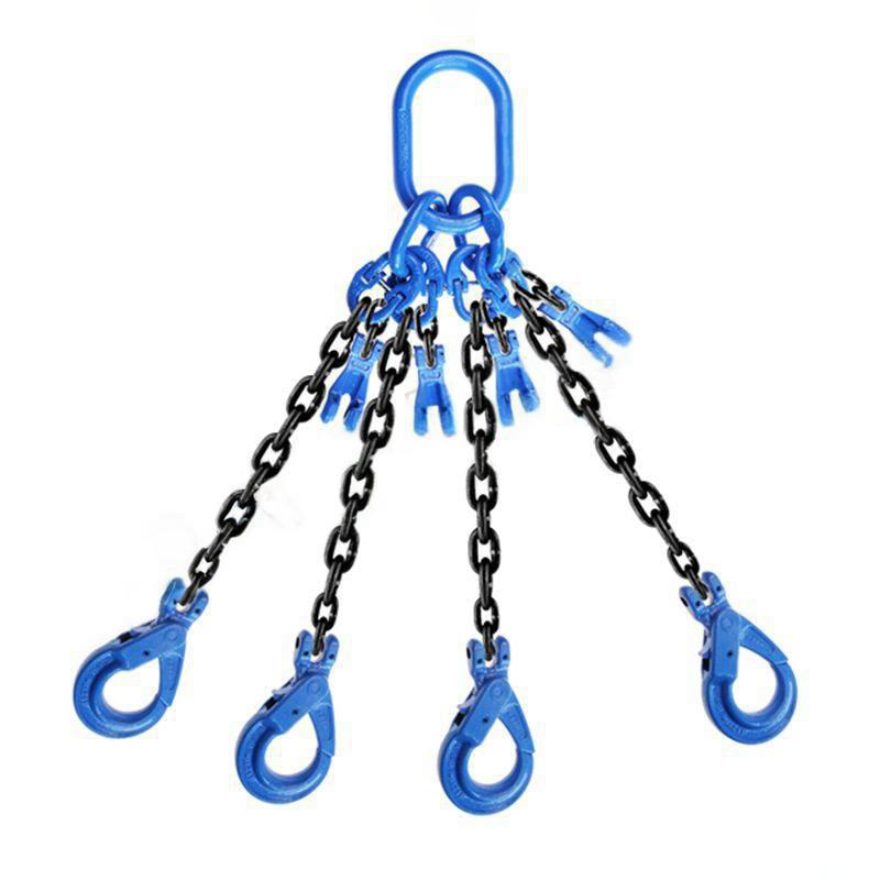 PPU/品尔优 四腿100级链条成套索具(羊角安全钩) UCG4-10带调节器 0-6t -5m