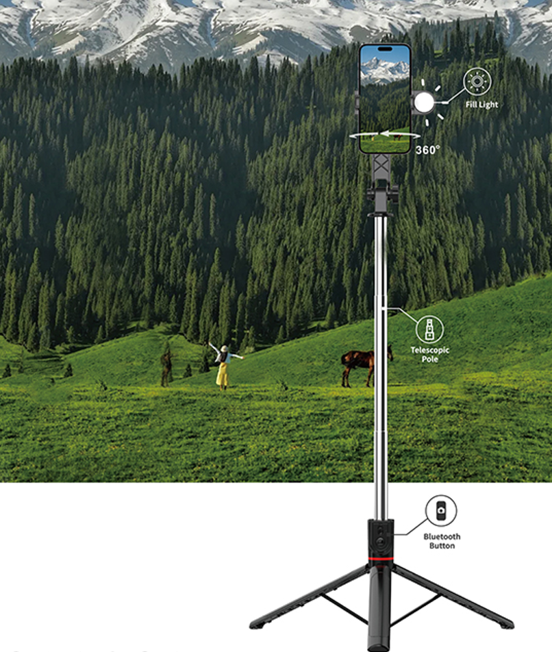 WiWU 视影三脚架自拍杆Wi-SE015