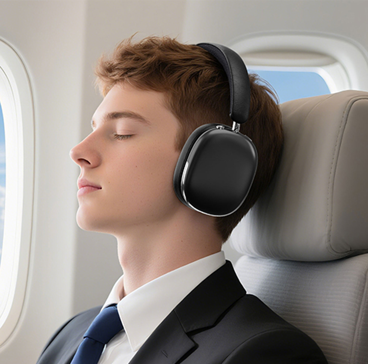 WiWU Airbuds MAX无线头戴式耳机 TD-16 ANC黑色