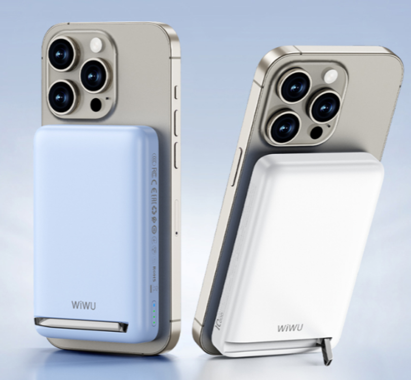 WiWU 小布丁支架磁吸移动电源Wi-P043黑