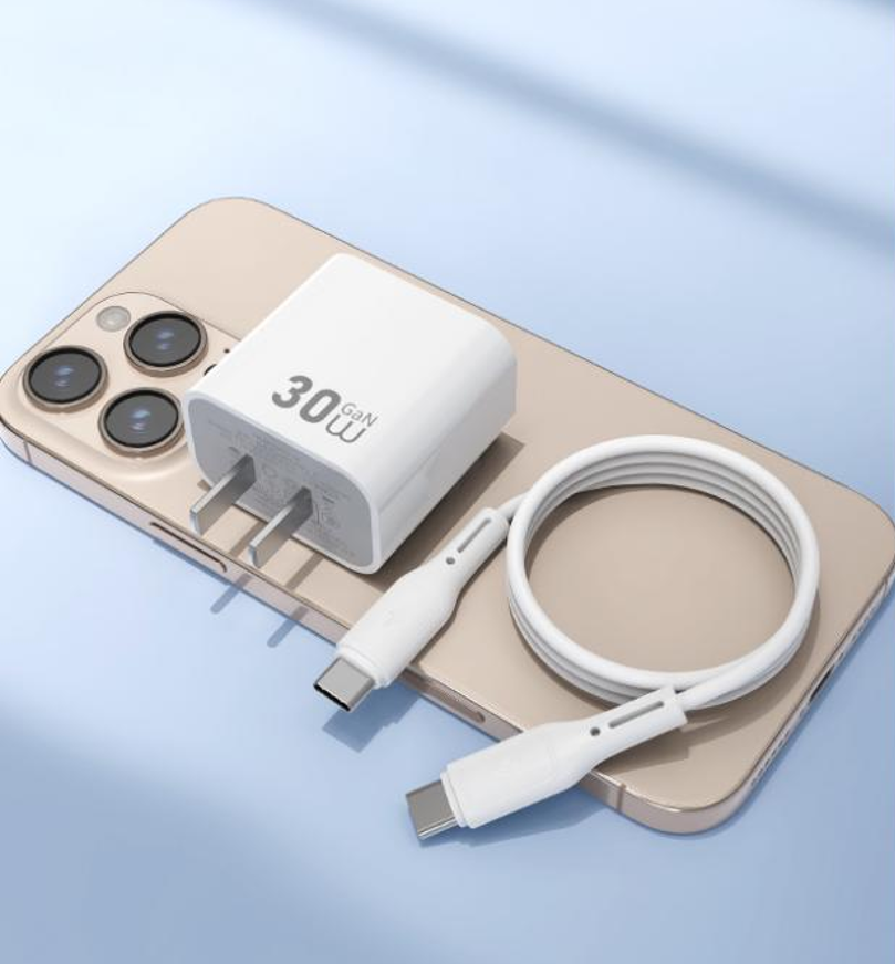 WiWU 优品系列 PD氮化镓快充旅行适配器 Wi-G002(C-L套装30W)