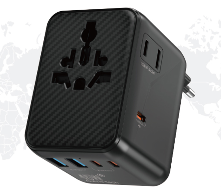 WiWU 战神45W氮化镓快充全球通转换插座 Warrior 45W GaN Universal Adapter