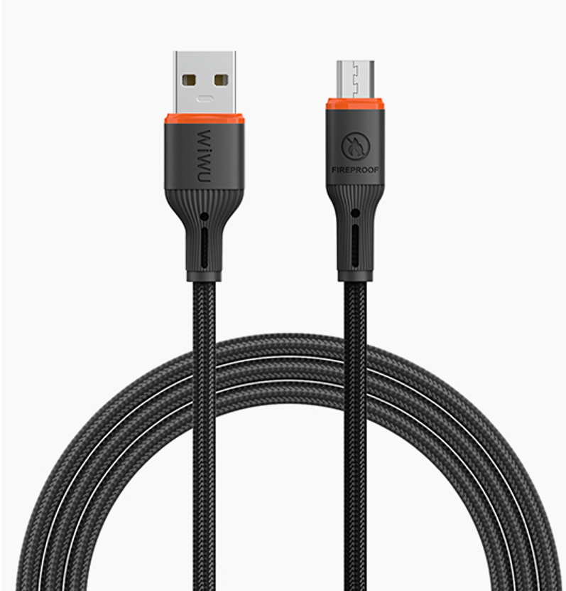 WiWU 阻燃一号充电线Wi-C094(A-M)1.2m