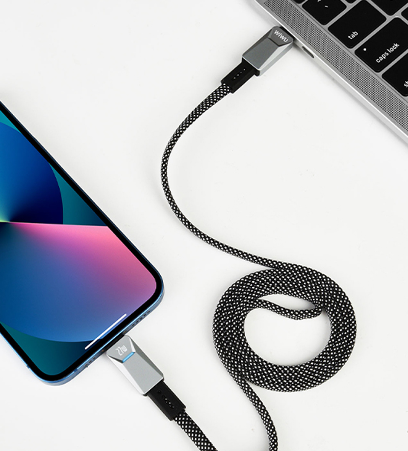 WiWU 赛博系列数据线 Wi-C078(C-L)27W/1m