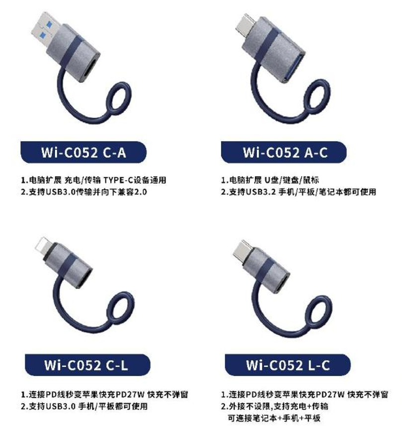 WiWU 为悟传奇系列转接头 Wi-C052 C-A