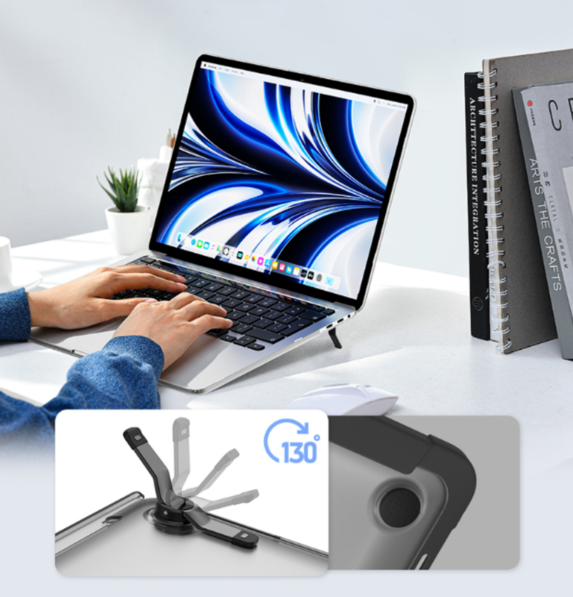 WiWU 磨砂透明支架电脑保护壳 16.2寸Pro、15.3寸