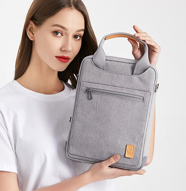 WiWU 锋范系列竖款手提包12.9寸灰