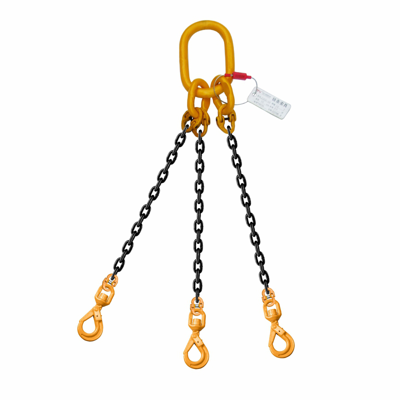 PPU/品尔优 三腿链条成套索具(旋转安全钩) UCR3-32-47.5t -4m