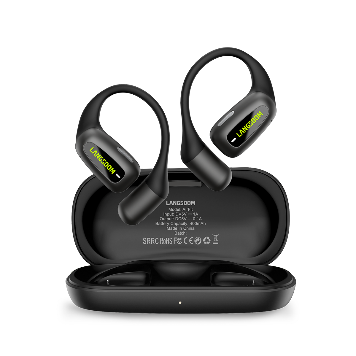 兰士顿 可水洗不入耳运动耳机AirFit（TS15）黑色