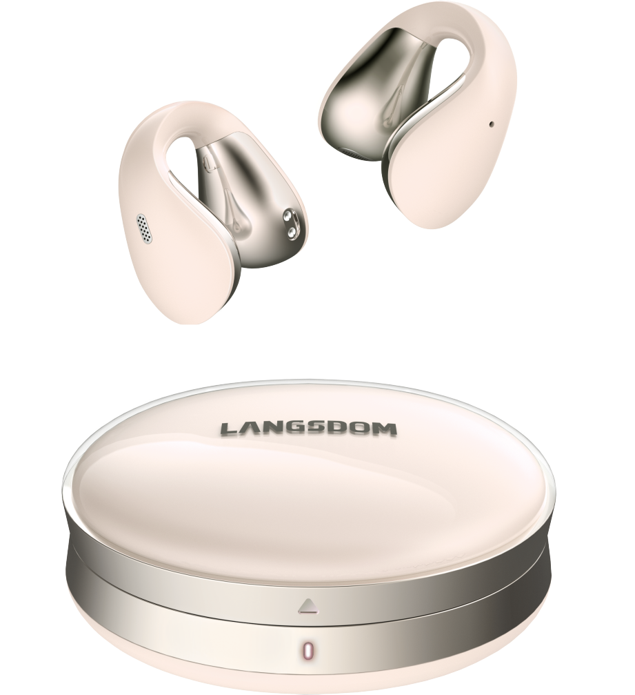 兰士顿 时尚耳夹式运动耳机AirSoul TS02云雾白