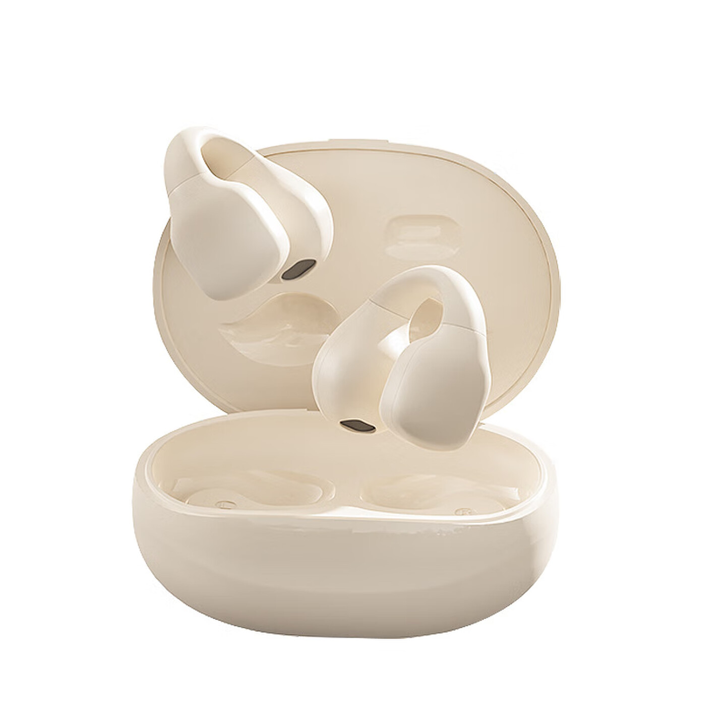 兰士顿 时尚耳夹式蓝牙耳机ClipBuds R2（TS03 PRO ）米色