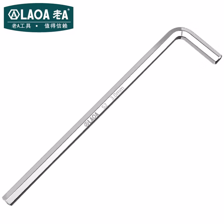 LAOA/老A 单支特长平头内六角扳手10.0mm-镜面特长平头 LA623800