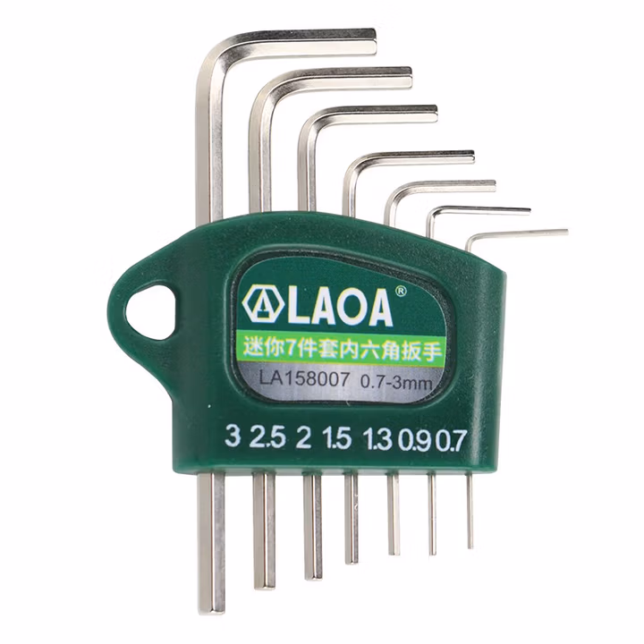 LAOA/老A 迷你7件套内六角扳手0.7-3mm LA158007