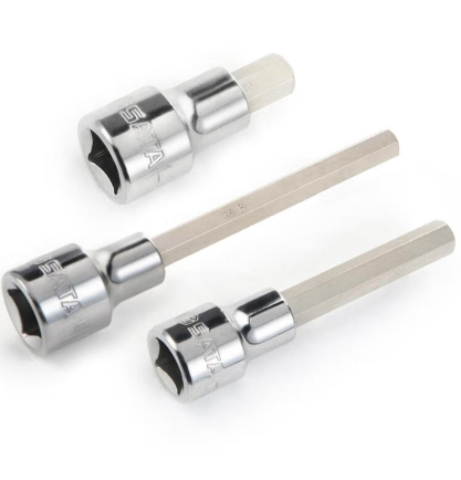 SATA/世达 12.5MM系列70MM长六角旋具套筒6MM 24301