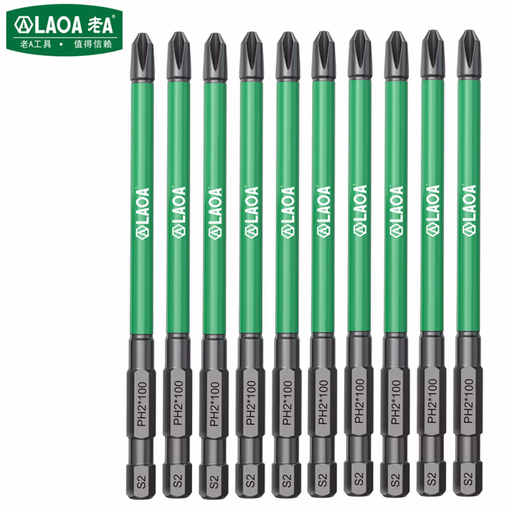 LAOA/老A 1/4＂系列冲击批 十字单头批头 100*5*4.5 LA617003