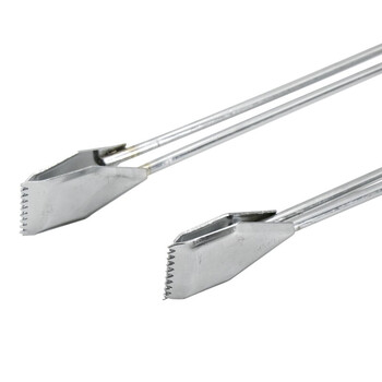 海斯迪克 HKQJ07 不锈钢色垃圾夹80cm垃圾钳火钳 捡拾器取物器环卫垃圾夹