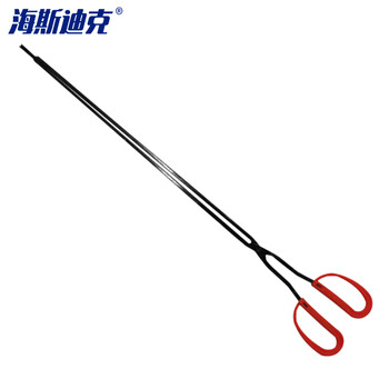 海斯迪克 gnjz-1244 垃圾夹71cm (5把) 长柄扁头火钳 垃圾钳红柄 煤饼夹