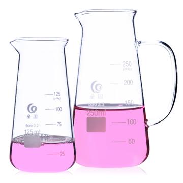 LEIGU/垒固 无柄三角烧杯（牛奶杯），250ml、3.3高硼硅无色玻璃、带刻度，B-000212 B-000212