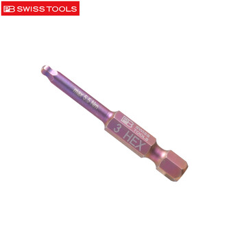 PB SWISS TOOLS/ 瑞铂 E6.3精密球头批头3.0×50 PB E6.212/3