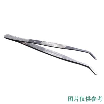 LEIGU/垒固 不锈钢镊子（弯嘴圆头带齿），14cm，W-002903 W-002903