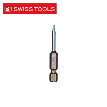 PB SWISS TOOLS/ 瑞铂 E6.3加强梅花批头50mm PB E6.401/6